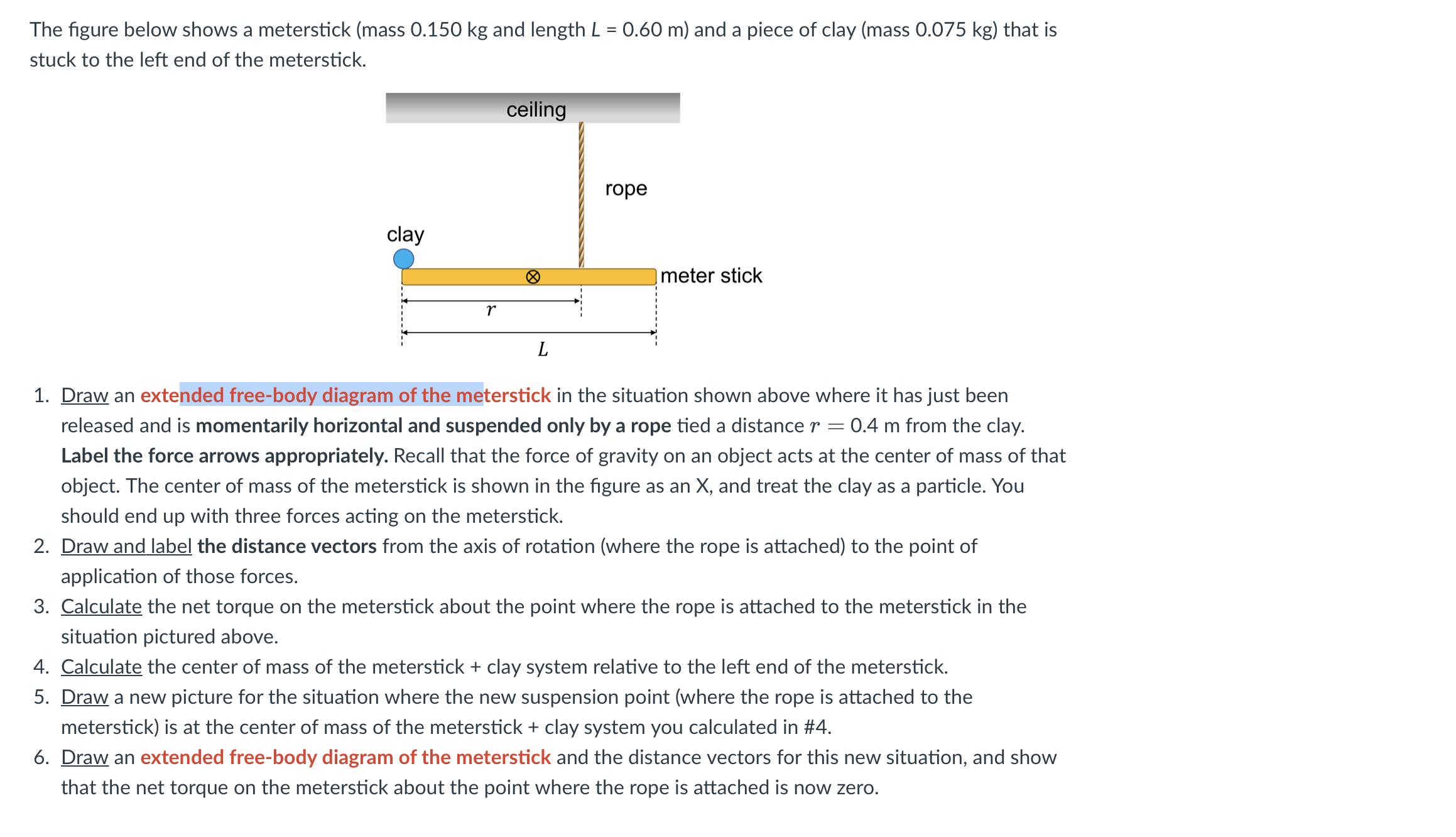 Solved The Figure Below Shows A Meterstick Mass Solutioninn