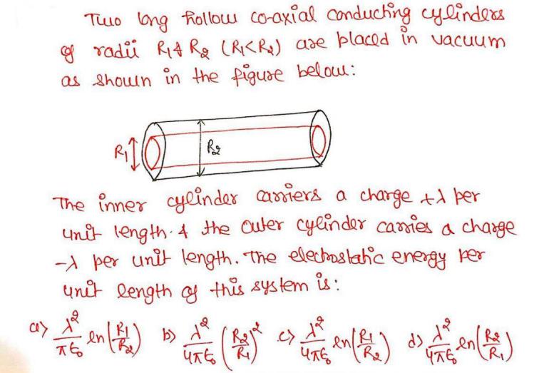 Solved Two Long Hollow Co Axial Conducting Cylin SolutionInn