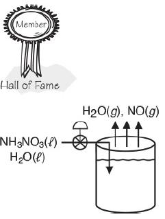 (Member) Hall of Fame NH3NO3(1) HO(l) HO(g), NO(g)