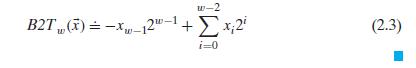 2 B2T (x) = =Xw_12"-1+ 2 x 2 i=0 (2.3)