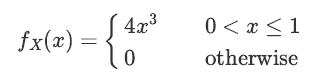 1={1,2 4x 0 fx(x) 0 < x < 1 otherwise