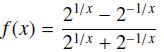f(x) = 2/x - 2-1/x 21/x + 2-1/x