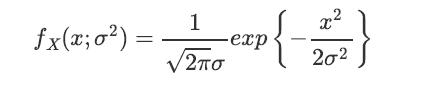 fx(x;o2) = 1 -exp 2 { x2 20