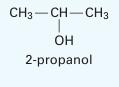 CH3-CH-CH3 OH 2-propanol
