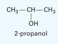 CH3-CH-CH3 OH 2-propanol