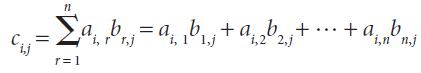 ij = W Tab=abyta r=1 i, 1,2 2,j  ... ta b inni,j