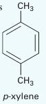 5 CH3 CH3 p-xylene