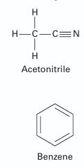 H I H-C-C=N H Acetonitrile Benzene