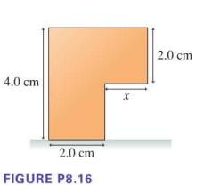 4.0 cm 2.0 cm FIGURE P8.16 2.0 cm