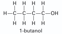 |||| H-C-C-C-C-OH     H 1-butanol