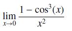 lim x0 1 - cos (x) x