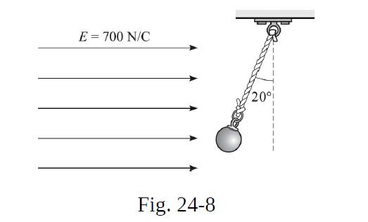 E = 700 N/C Fig. 24-8 20
