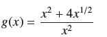 g(x) = x + 4x/2 +