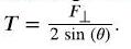 F T = 2 sin (0)