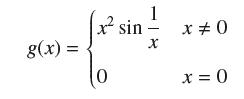 g(x) = 0 sin - X x #0 x=0
