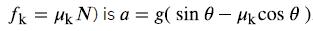fk = Mk N) is a = g( sin 0 cos ( )