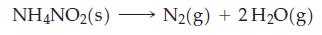 NH4NO (s)- N2(g) + 2 HO(g)