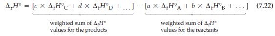 A,H = [c x AHc + dx AHD +...] [ax AHA + bx AfHB +...] (7.22) weighted sum of A H values for the products