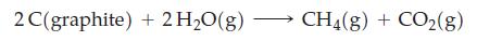 2 C(graphite) + 2 HO(g) CH4(g) + CO2(g)