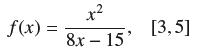 f(x) = 8x 15' [3,5]