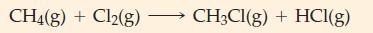 CH4(g) + Cl2(g) - CH3CI(g) + HCl(g)