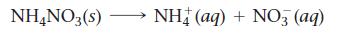 NH4NO3(s) - NH(aq) + NO3(aq)