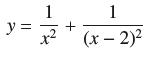 y = 1 + 1 (x - 2)