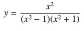 y = x (x - 1)(x + 1)