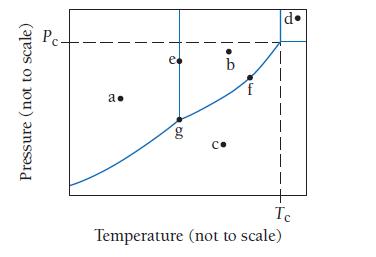 Pressure (not to scale) Pc- a. e 0Q g b G 14 Pl I Ic Temperature (not to scale)