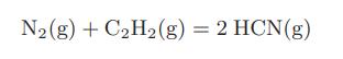 N(g) + CH(g) = 2 HCN(g)