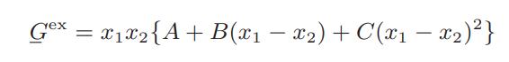 Gex = x1x2 {A+B(x  x2) + C(x - x)}