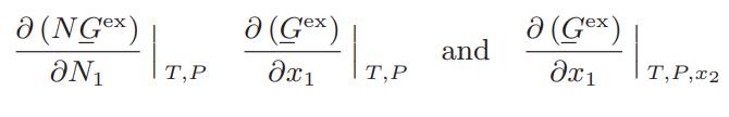 a (NGex) N T,P a (Gex) x1 T,P and a (Gex) x1 T, P,x2