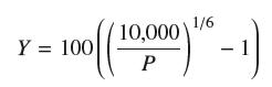 100((' Y = 100 10,000) P 1/6 - 1