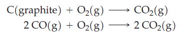 C(graphite) 2 CO(g) + O(g) + O2(g) CO(g) 2 CO(g)