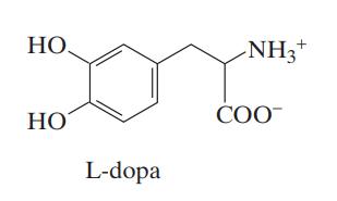 .  L-dopa -NH3 + COO