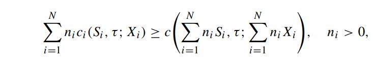 N N N nici(Si, r; Xi) z c(,   C i=1 i=l n; > 0,