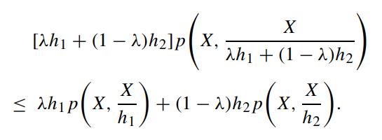 [h + (1 - )h]pX, X h + (1 - )h < X, X whip (x. A) + + (1 - )hp(x, X 12 P(X, Z.).