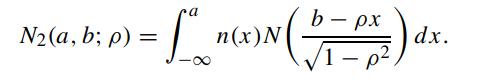 N (a, b; p): = [" Lance n(x) N b - px 1- p dx.