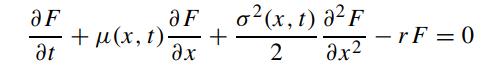 a F - at a F + m(x, t). x + o(x, t) 0 F 2 2  r F = ()