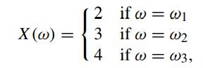 2 X (w) 3 4 if w=w1 if w = w if w if @= @3,