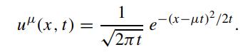 u" (x, t) = 1 2nt e-(x-)/2t