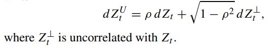 dzy = pdZ+1 - p dz/, V where Z is uncorrelated with Z.