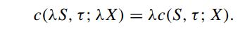 c(S, ; X) = c(S, ; X).