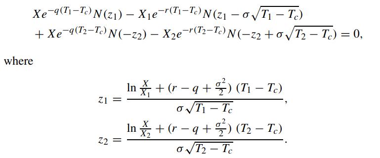 Xe-9(T-Tc) N (21) - Xe-r(T-Tc) N (2-0T1 - Tc) + Xe q(T2-Tc) N (-22) - Xe-(T2-Tc) N(-22 +0 T - Tc) = 0, where