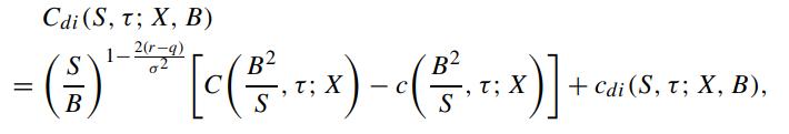 Cdi (S, T; X, B) 2(r-q) 1- B2 