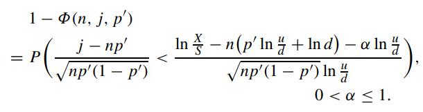 || 1 - (n, j, p') j - np'  ( P p'(1  p') V In-n(p' In + In d)  a ln np'(1 - p') In 0 < a < 1.