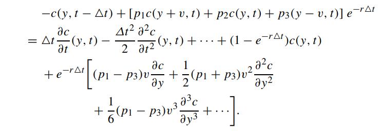 -c(y, t  t) + [pic(y + v, t) + p2c(y, t) + p3(y - v, t)] e-rt = t  (y,t)  at 12  2 212 1-TA[(PI  P30^1 ( 
