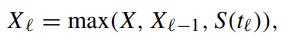 Xe = max(X, Xe1, S(t)),