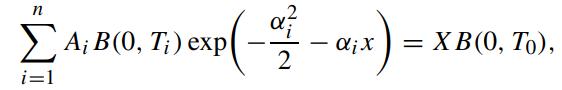 n i=1 A: B(0, Ti) exp (-1-axix). 2 = = XB(0, To),