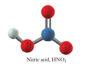Nitric acid, HNO3